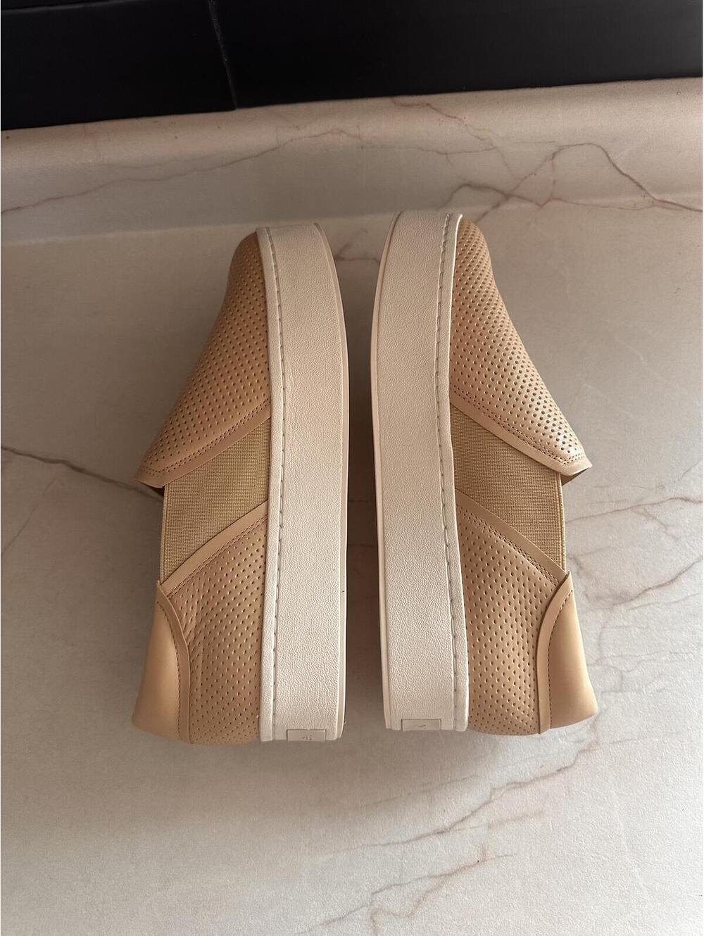 NEW VINCE Warren II Platform Sneaker Shoes Marble Beige Tan Women’s sz 8.5 EU 39 - Picture 11 of 15